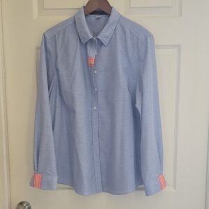 Classic Light Blue Men's Button-Up Shirt